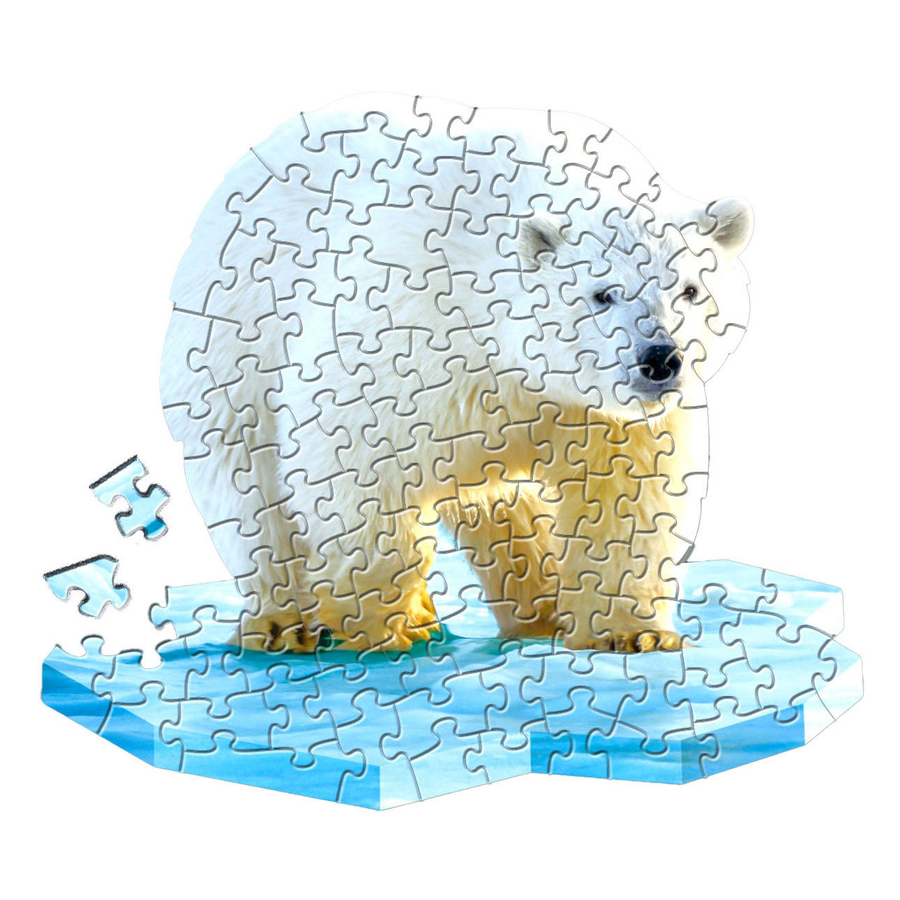 Formenpuzzle Eisbär, 100tlg.