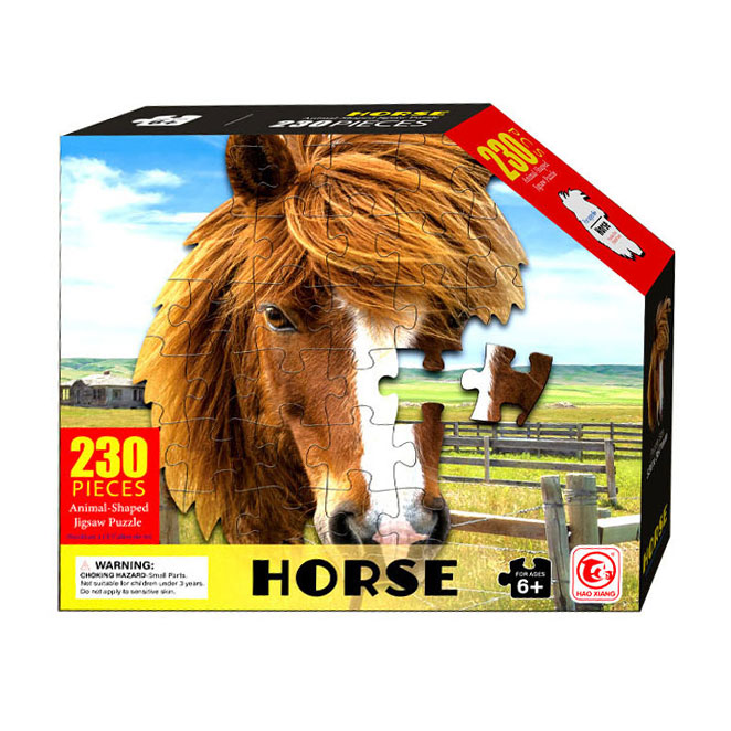 Puzzle en forme de cheval, 320 pièces.