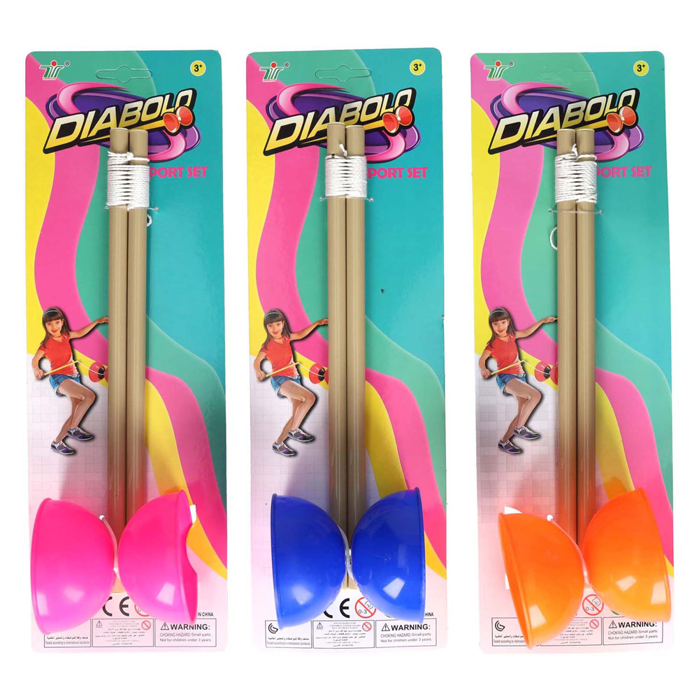 Diabolo Kleur Houten Stok