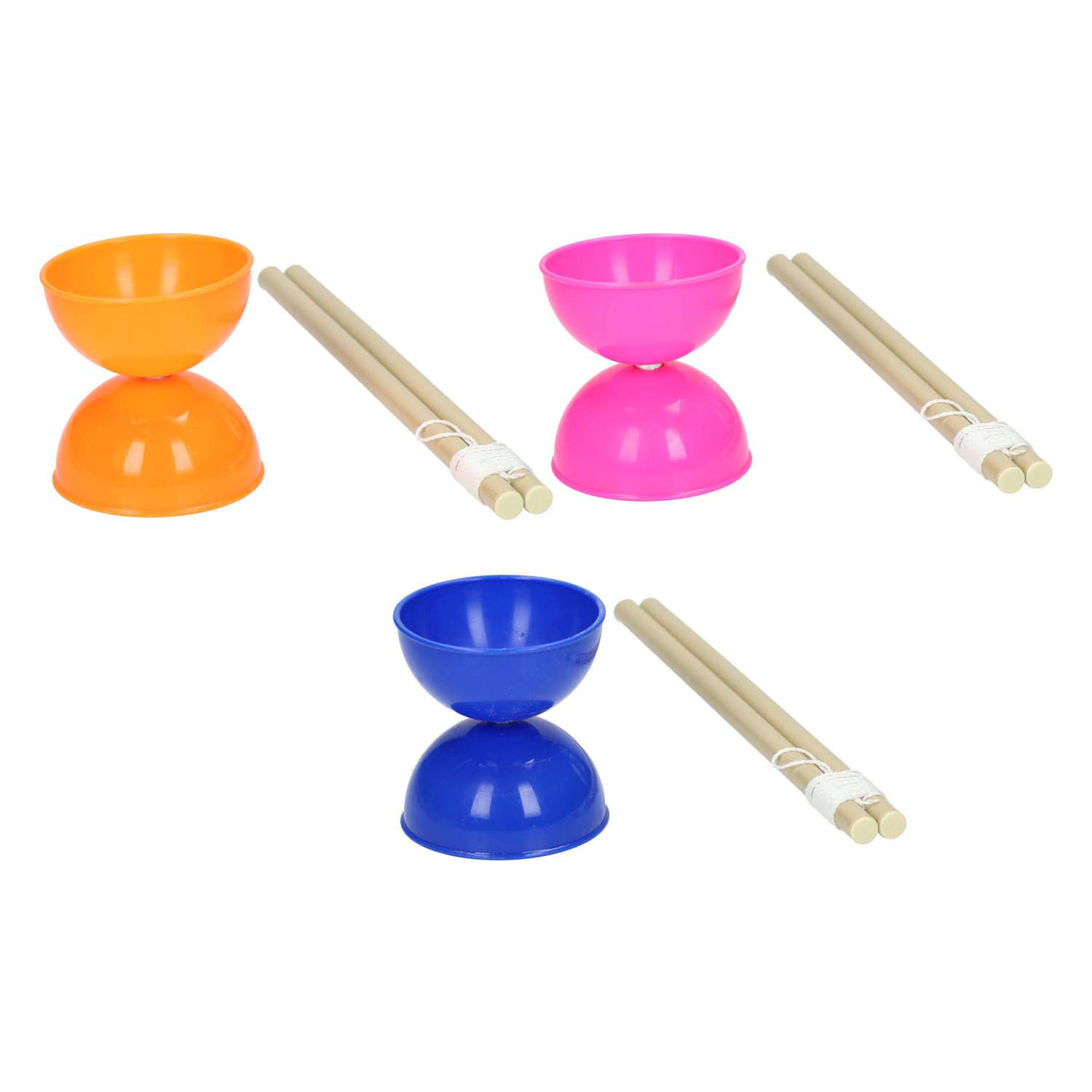 Diabolo Kleur Houten Stok