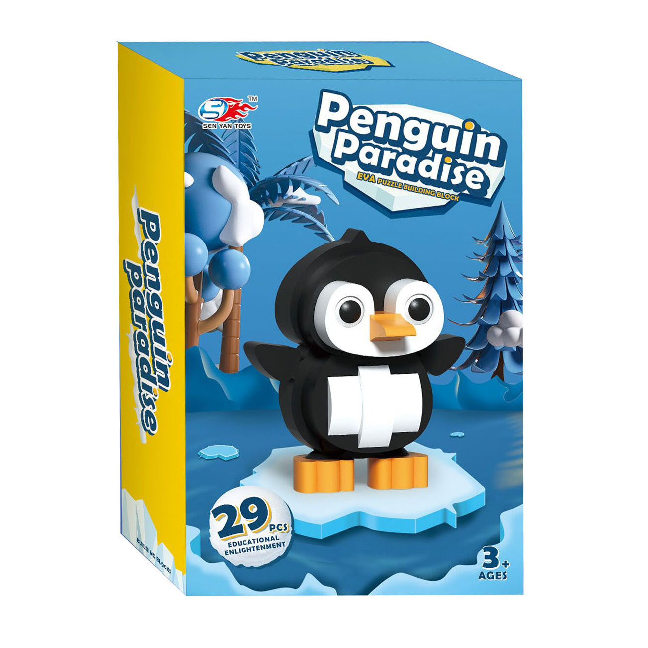 Jeu de construction en mousse Pingouin 3D