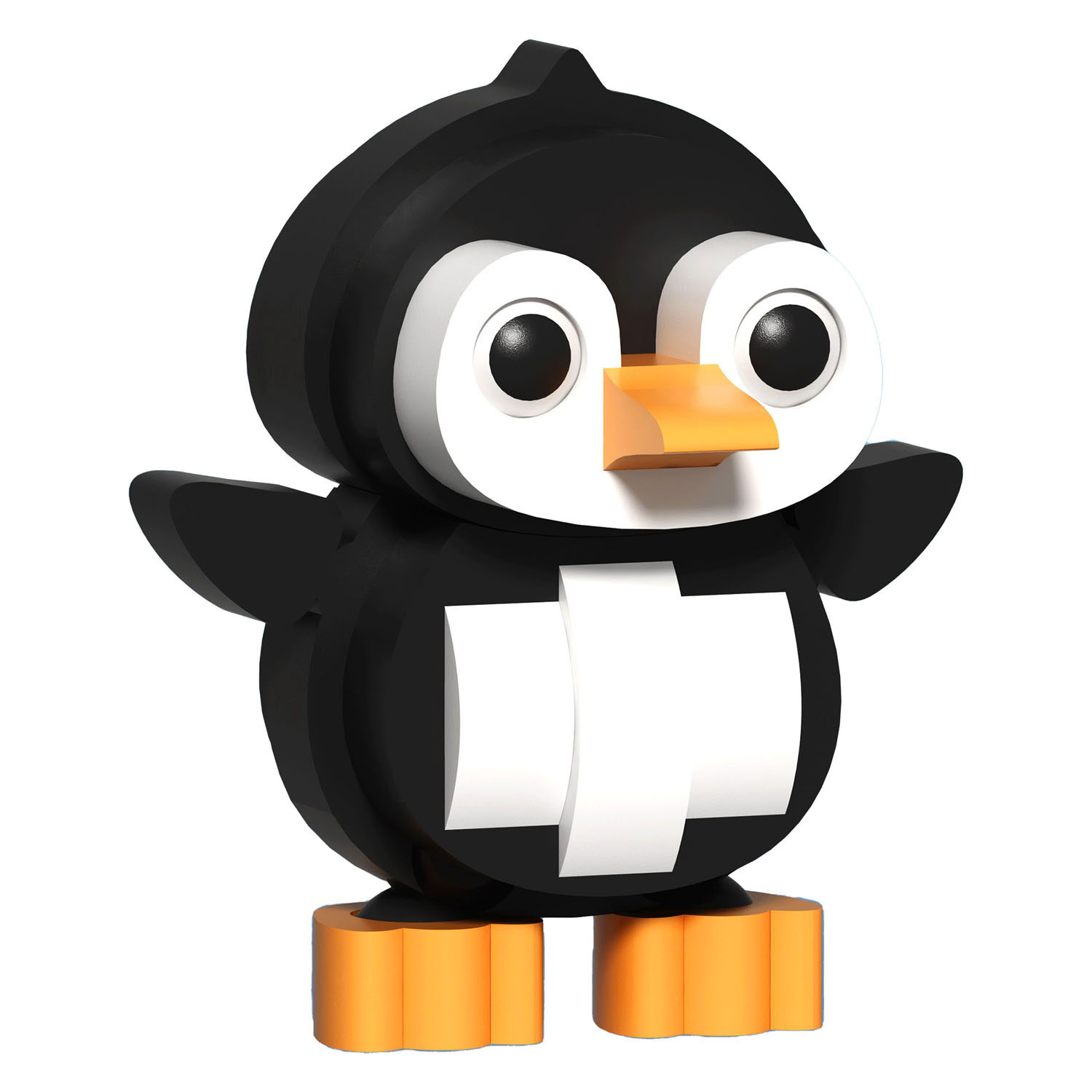 Schaumstoffbausatz 3D-Pinguin