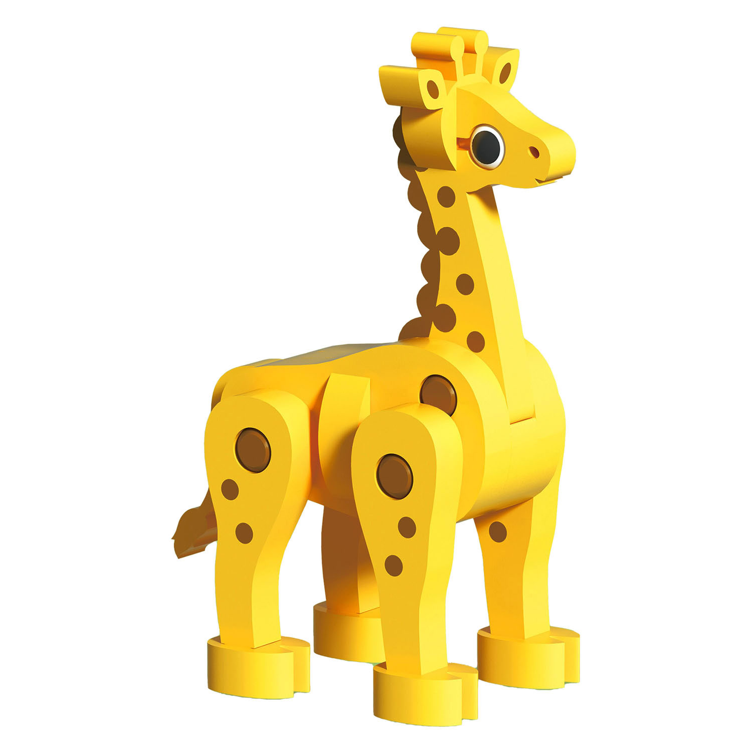 Jeu de construction en mousse girafe 3D