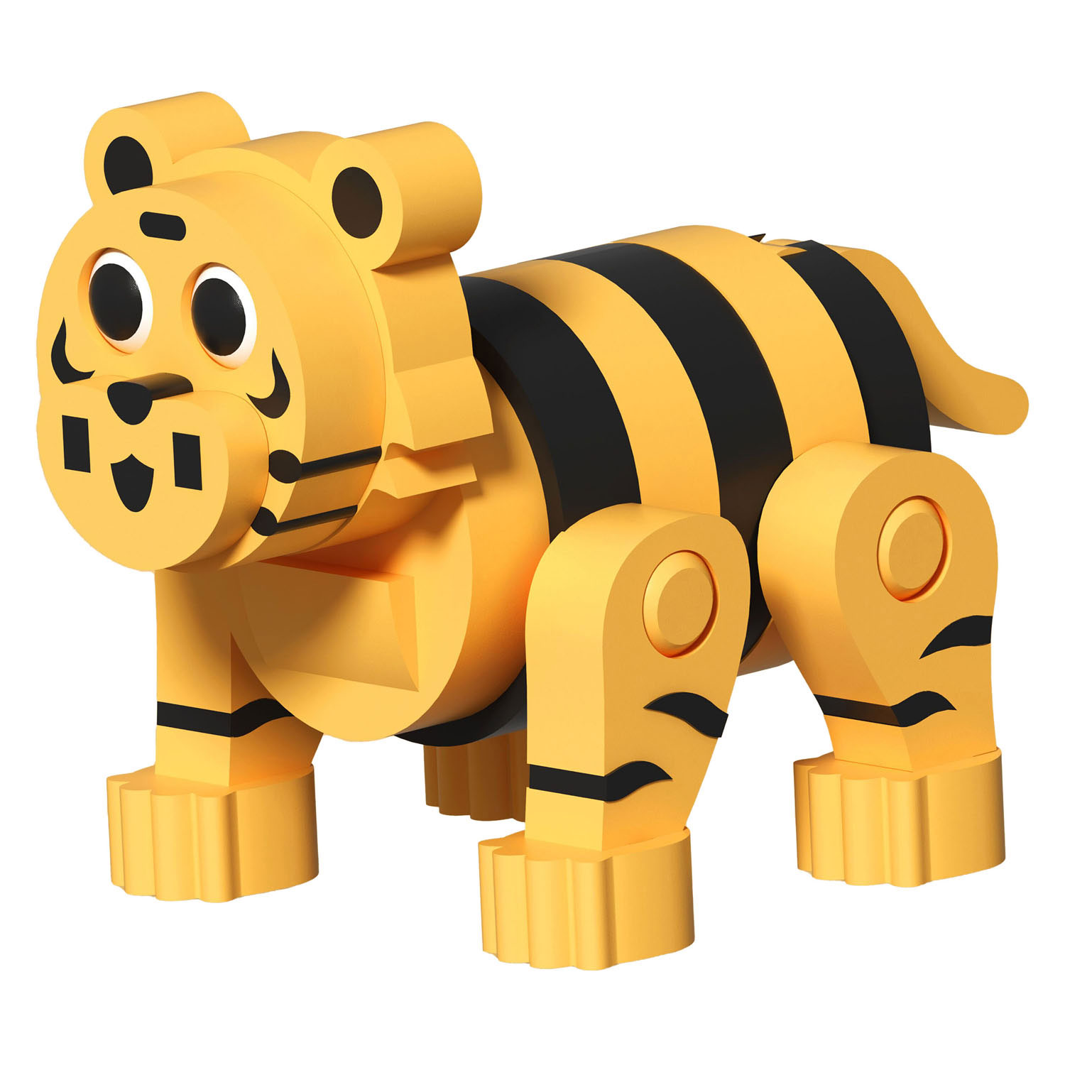 Jeu de construction en mousse Tigre 3D