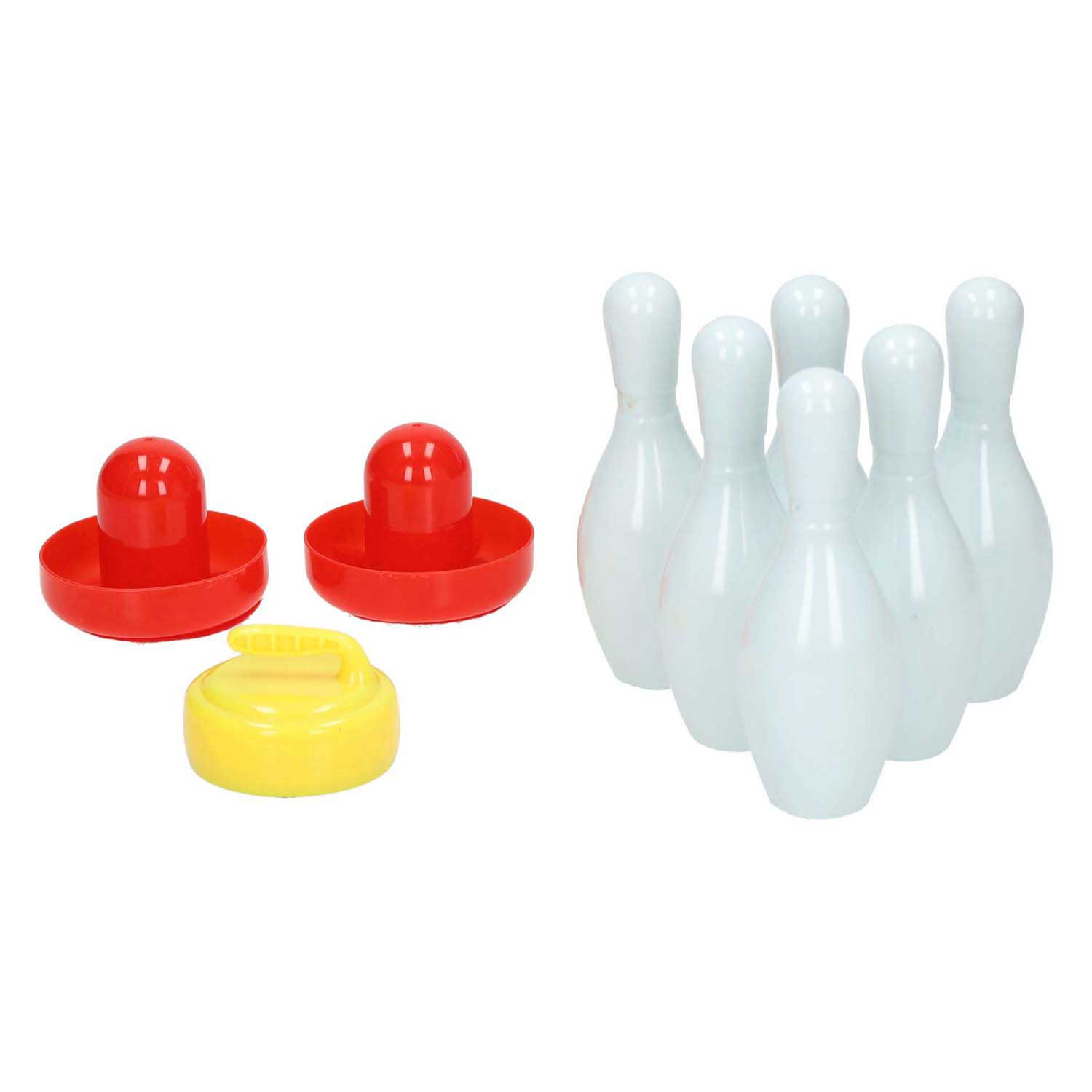 Air-Bowling- und Curling-Set
