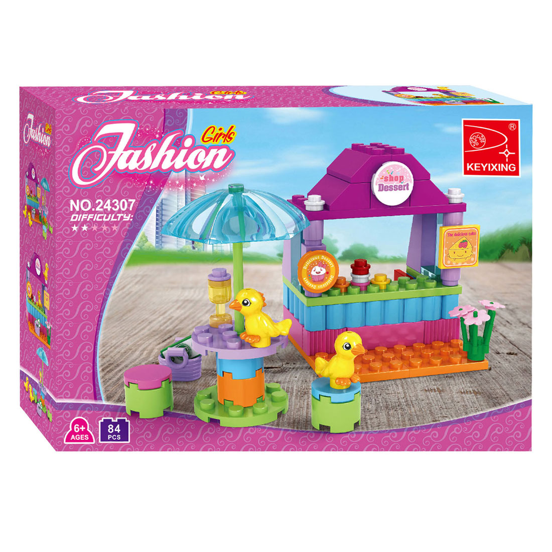 Bausatz Duck Paradise Dessertstand, 84 Teile.