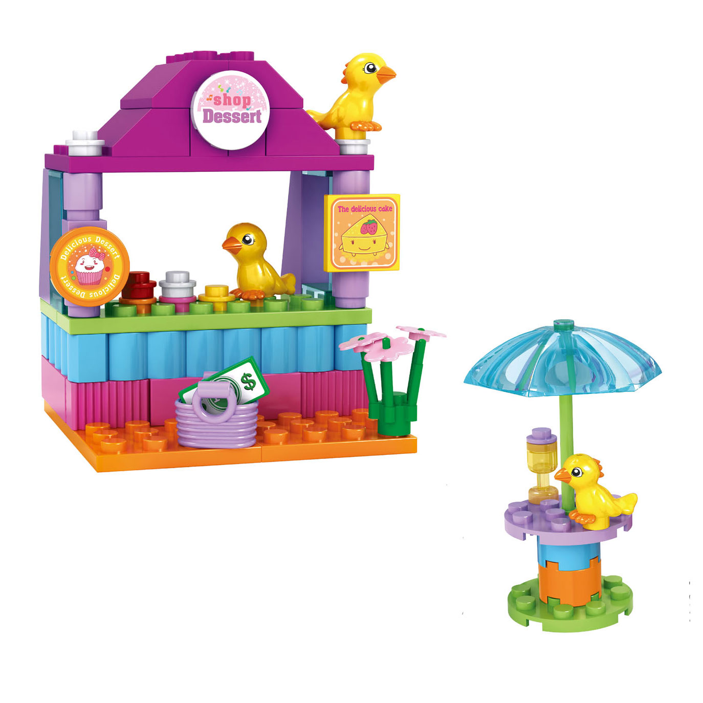 Bausatz Duck Paradise Dessertstand, 84 Teile.