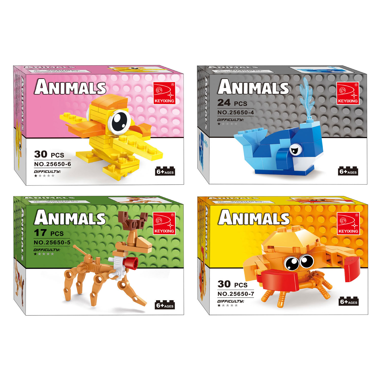 Coffret de construction Boîte de distribution d'animaux, 12 pièces