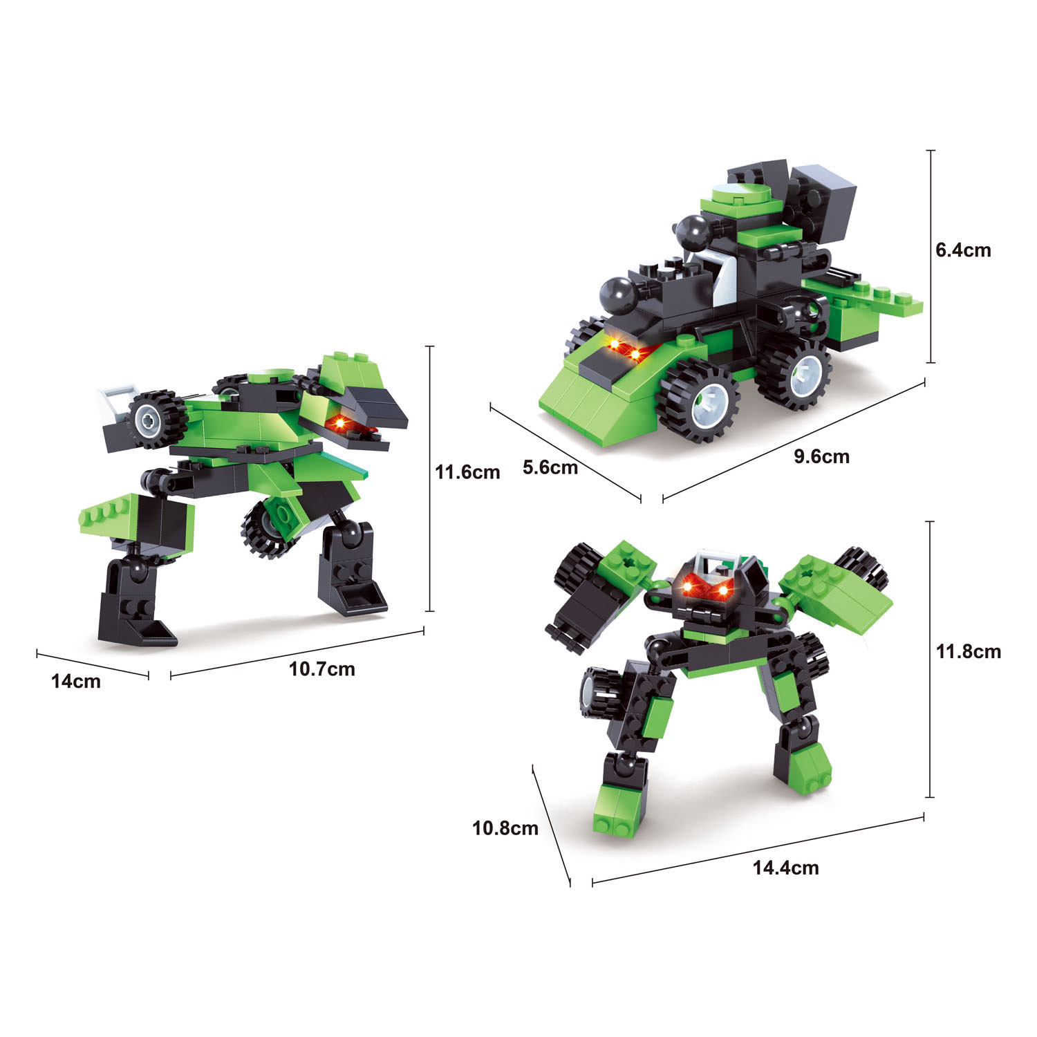 Titans Robot Bouwblokjes Bouwset 2 in 1