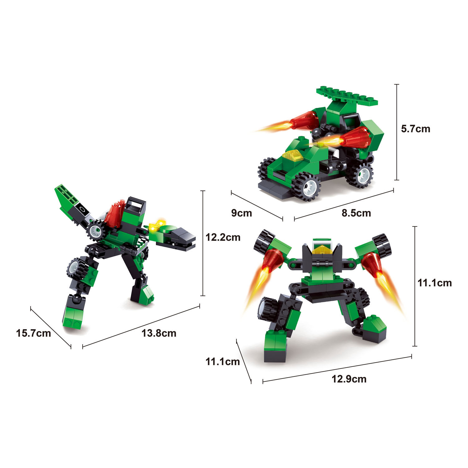 Titans Robot Bouwblokjes Bouwset 2 in 1