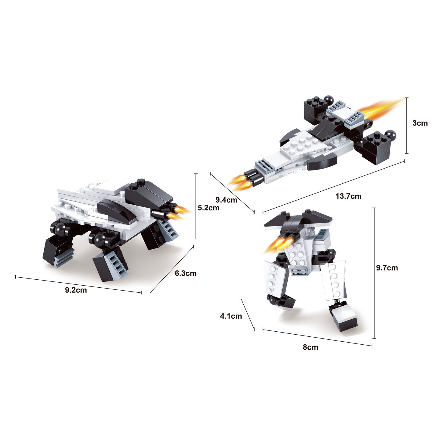 Titans Robot Bouwblokjes Bouwset 2 in 1