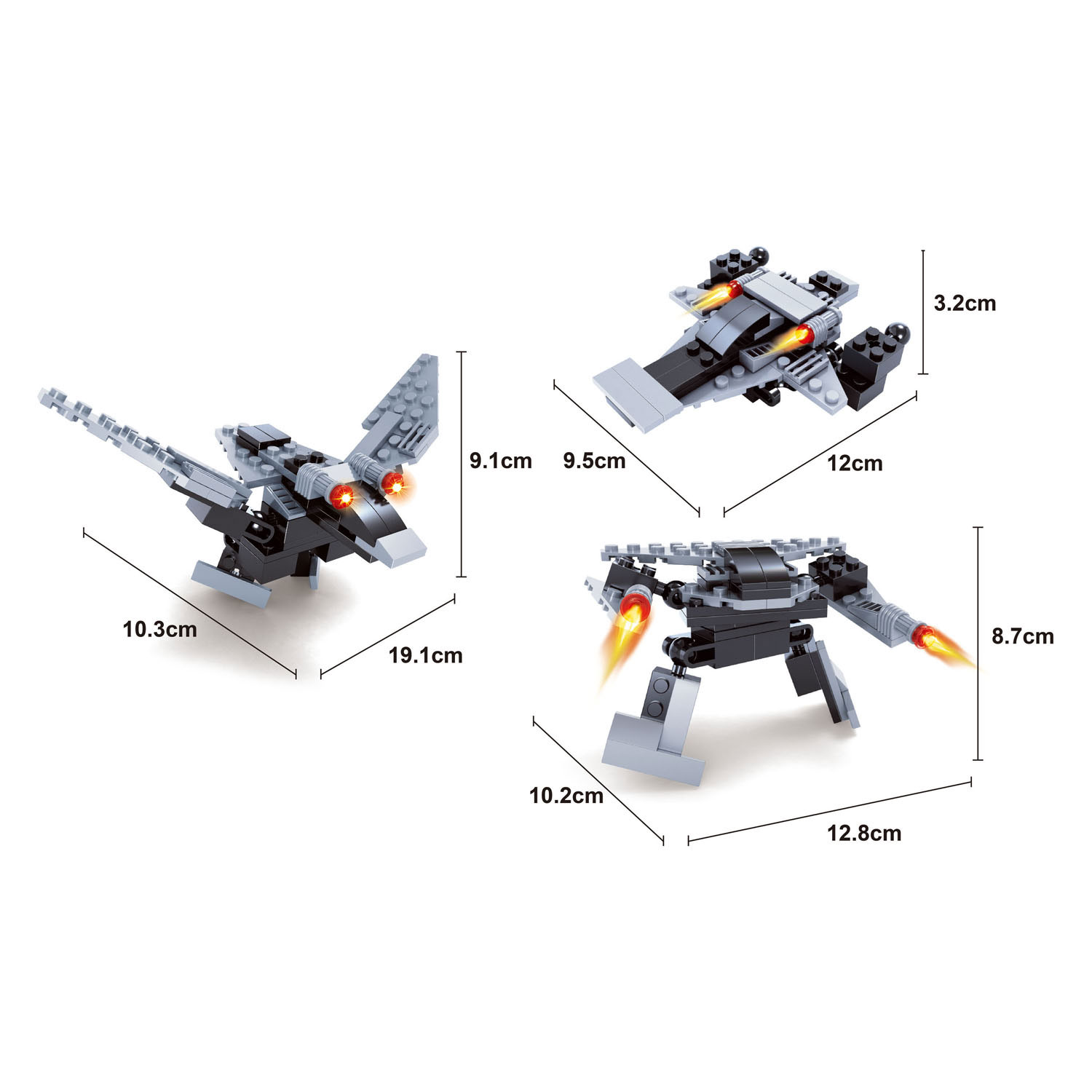 Titans Robot Bouwblokjes Bouwset 2 in 1