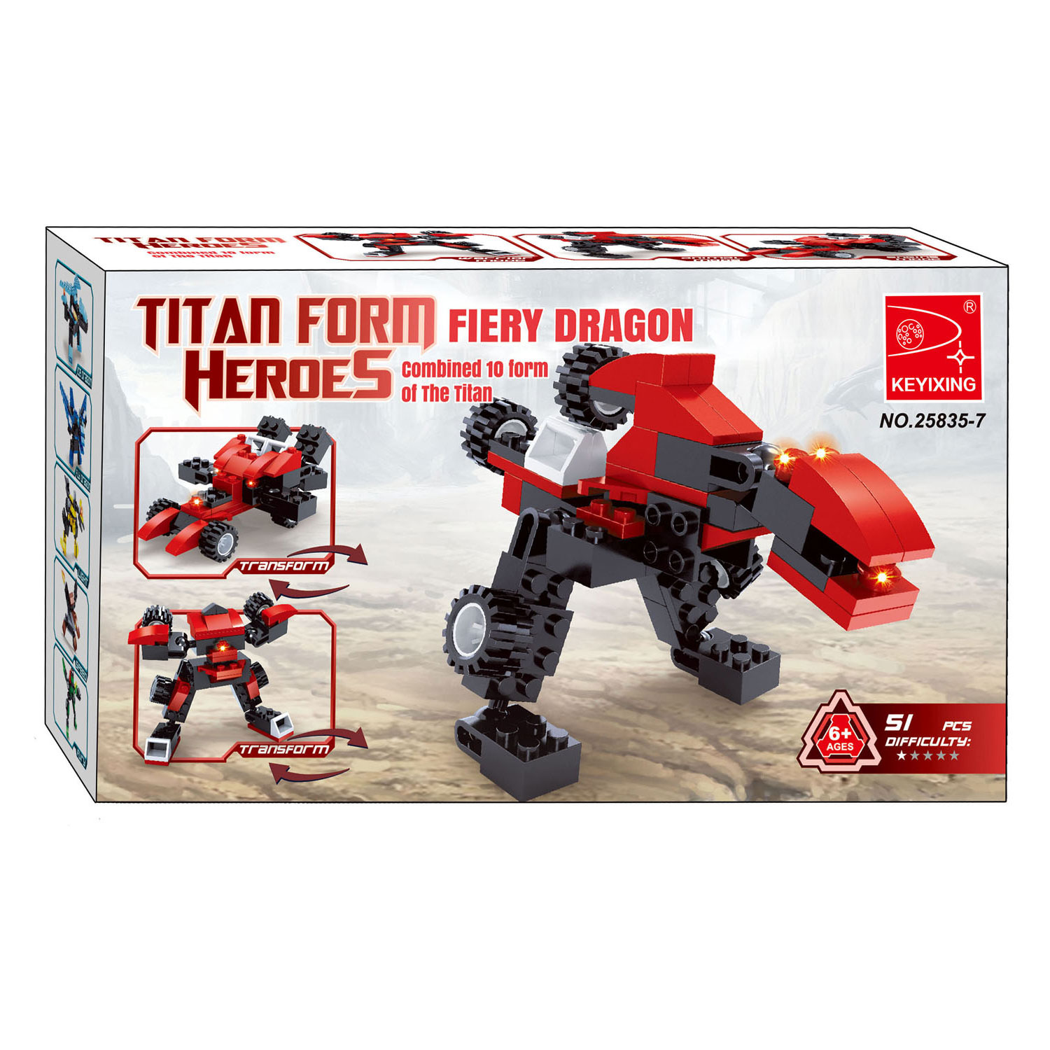 Titans Robot Bouwblokjes Bouwset 2 in 1