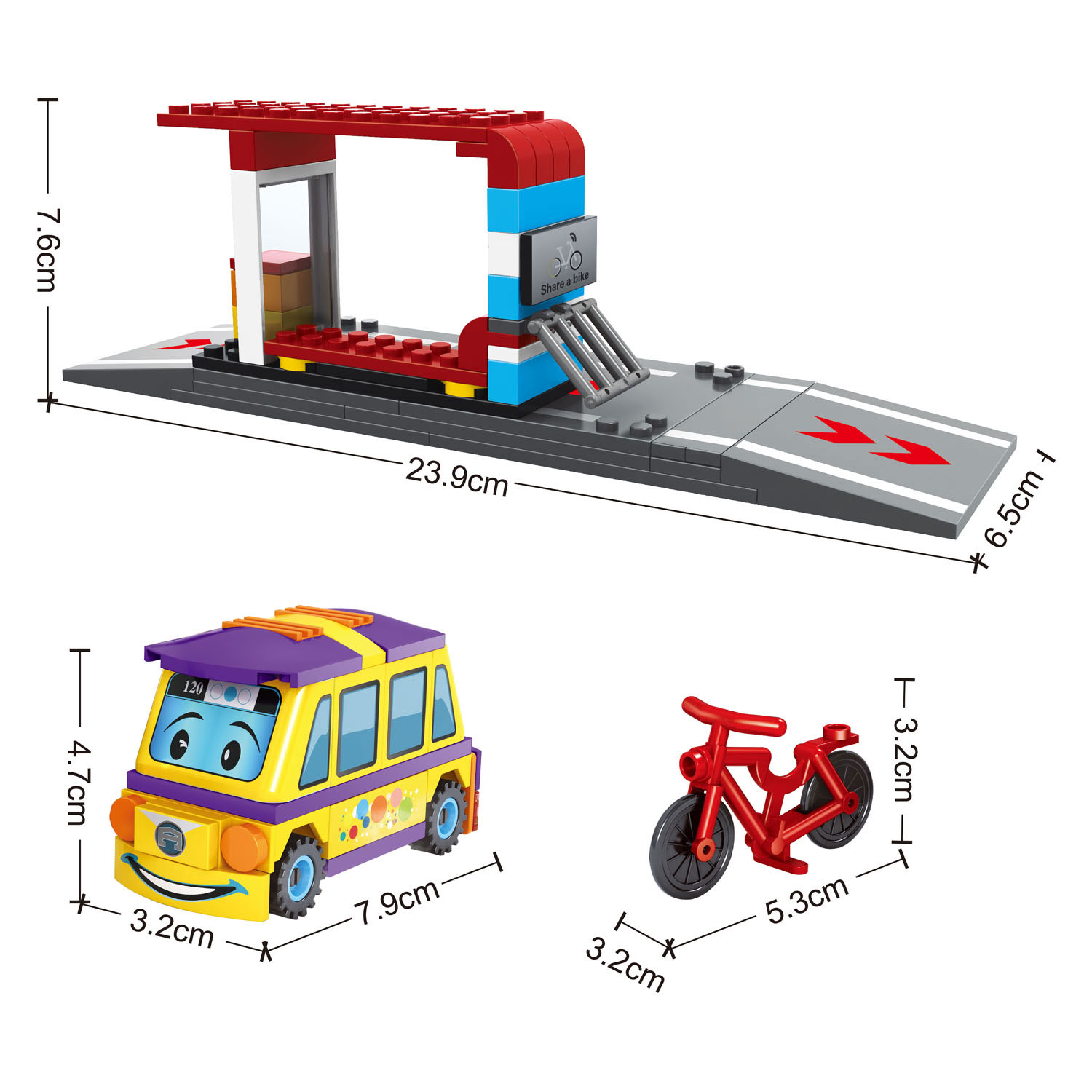 Jeu de construction Voiture, 91 pièces.