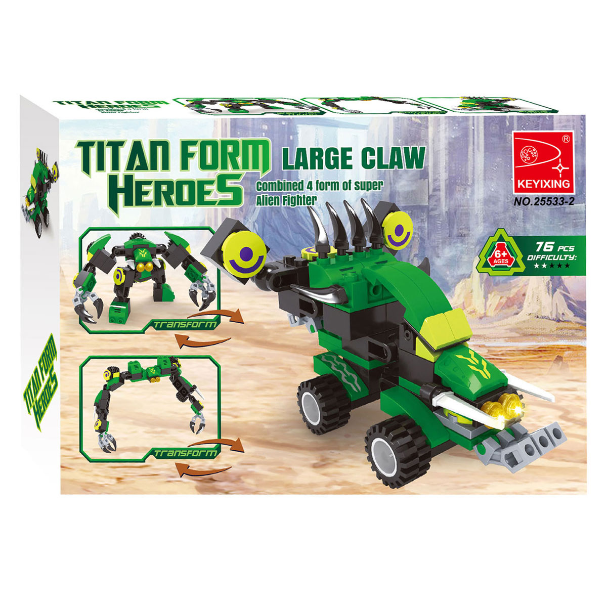 Jeu de construction Titan Transform Vert