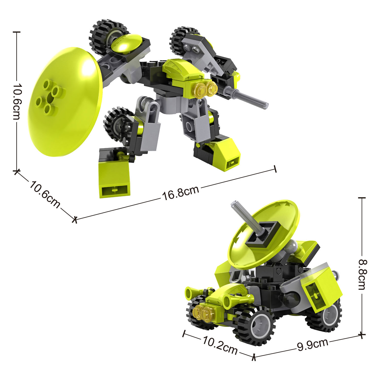 Jeu de construction Transform Green