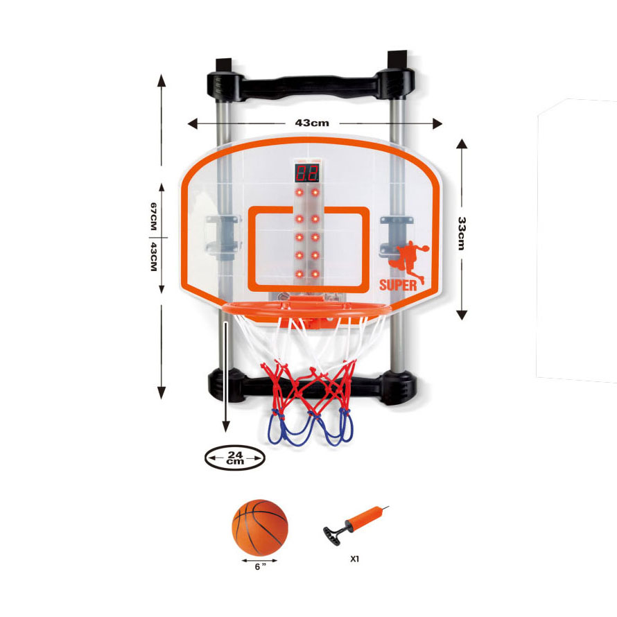 Accroche-porte pour panneau de basket-ball avec comptoir