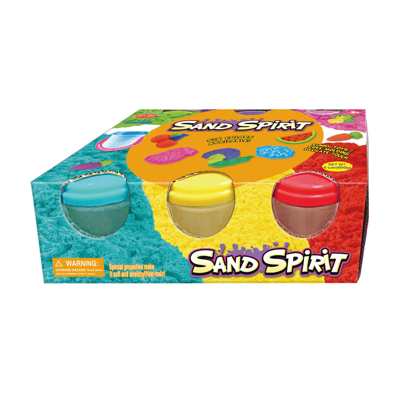 Jeu de sable set 6x100gr