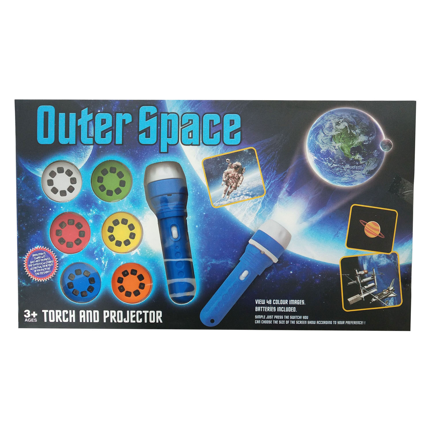 Outer Space Zaklamp & Projector