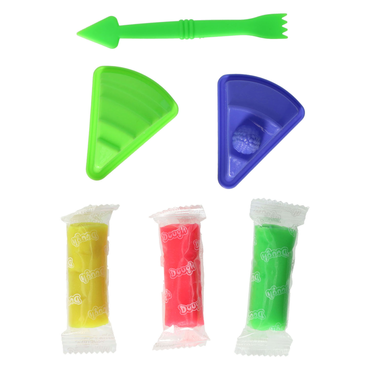 Kleiset met 2 Toetjesvormen en Tool - 3 Kleuren Klei