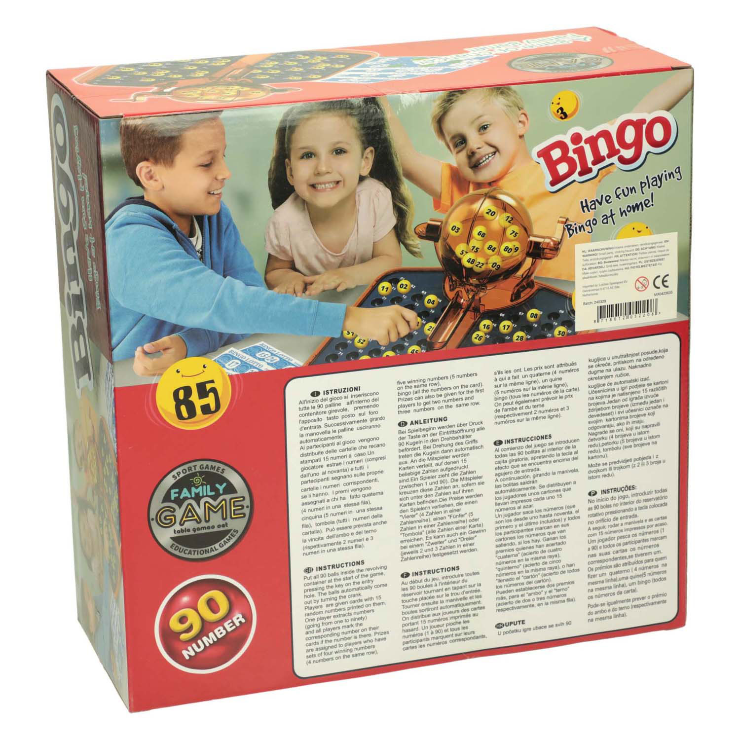 Bingo-Rolle mit Karten