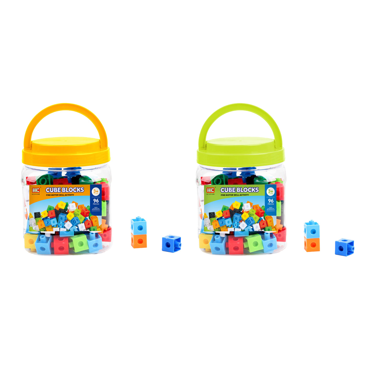 Cubes de construction en boîte, 96 pcs.