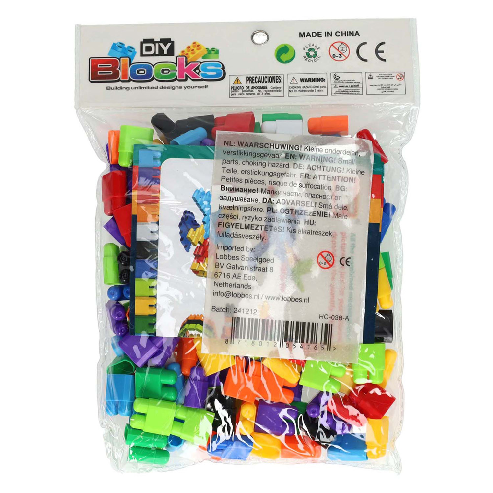 Blocs de construction, 156 pièces.