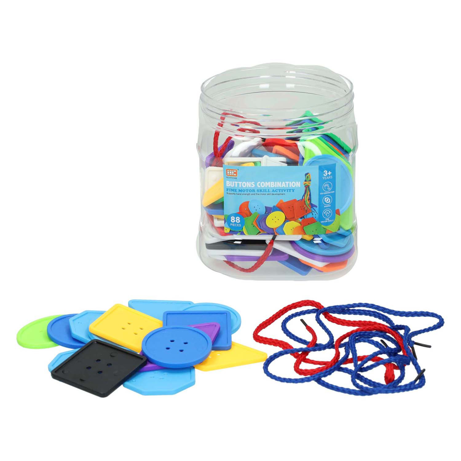 Boutons en dentelle en boîte, 88 pcs.