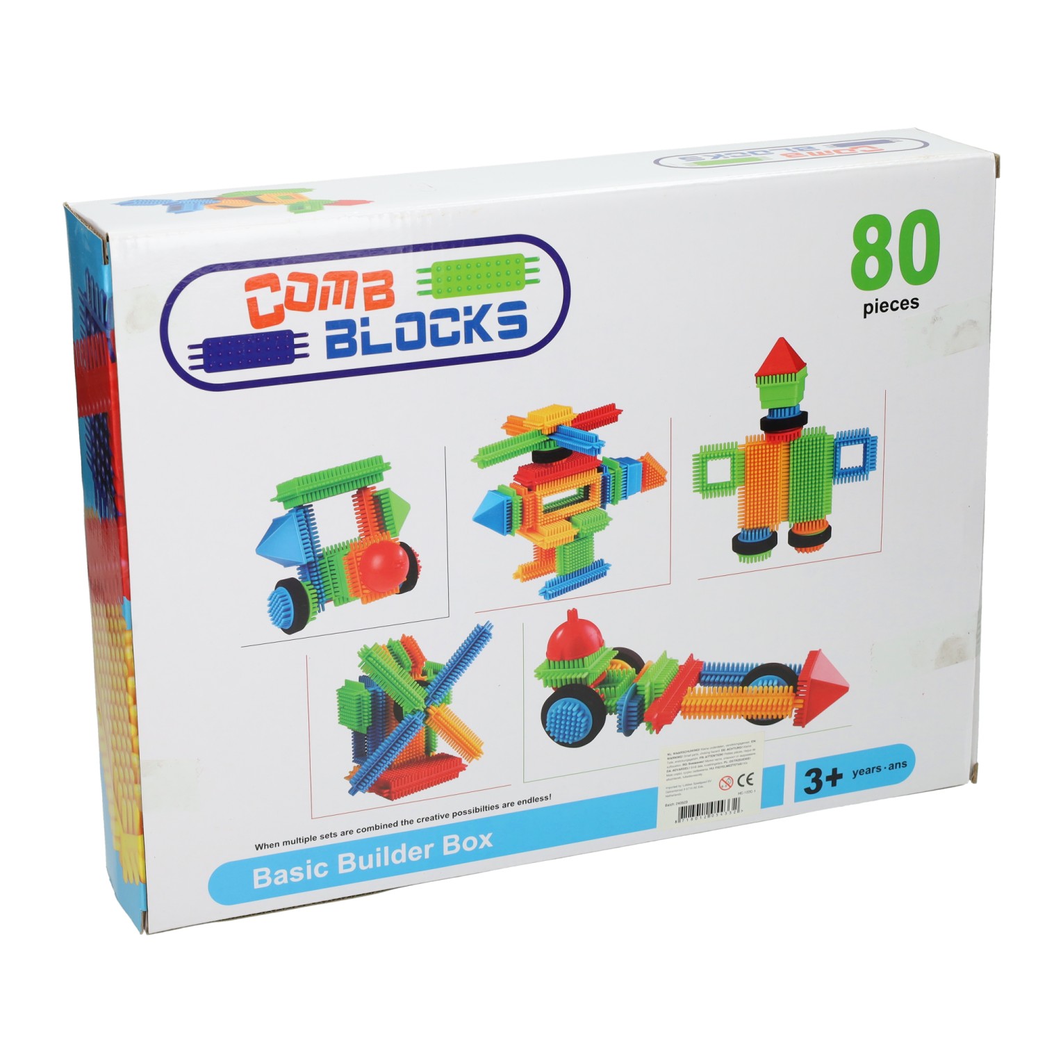 Blocs de construction en poils, 80 pièces.