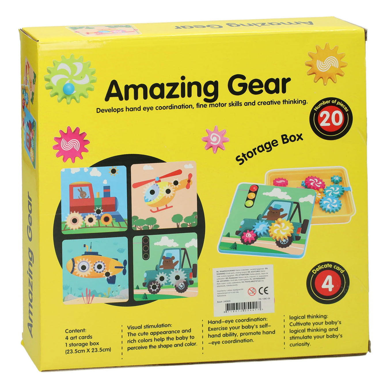 Tandwielenset Geel, 20dlg.