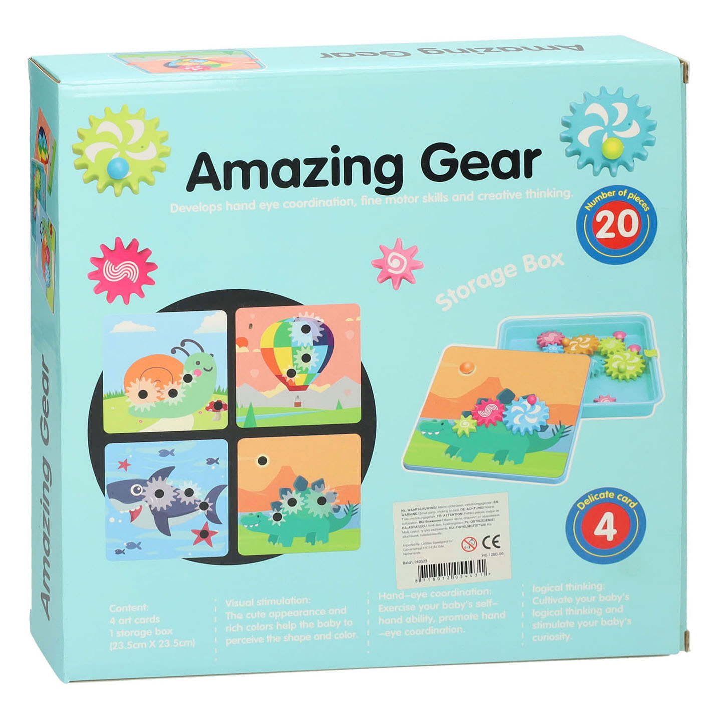 Tandwielenset Blauw, 20dlg.