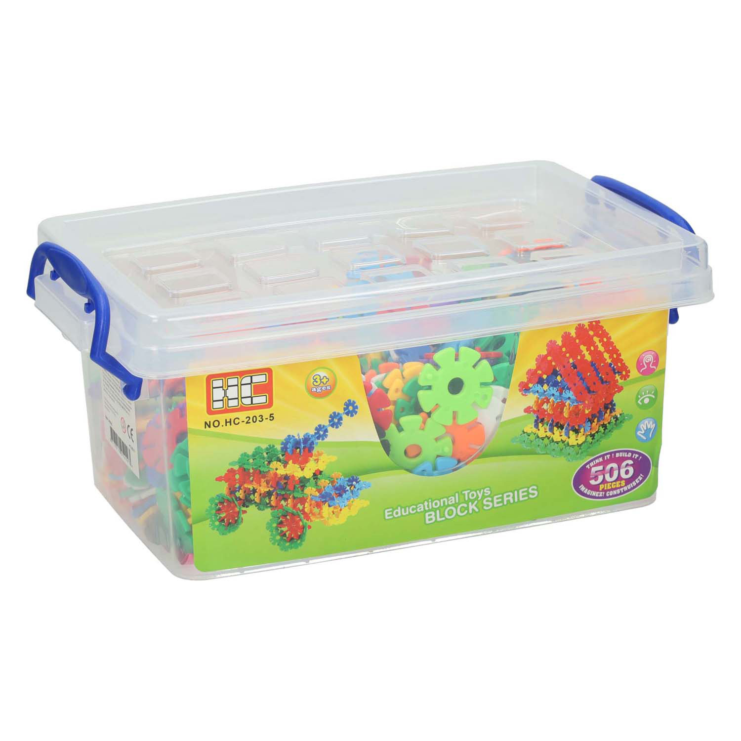 Bouwschijfjes in Opbergbox, 506dlg.