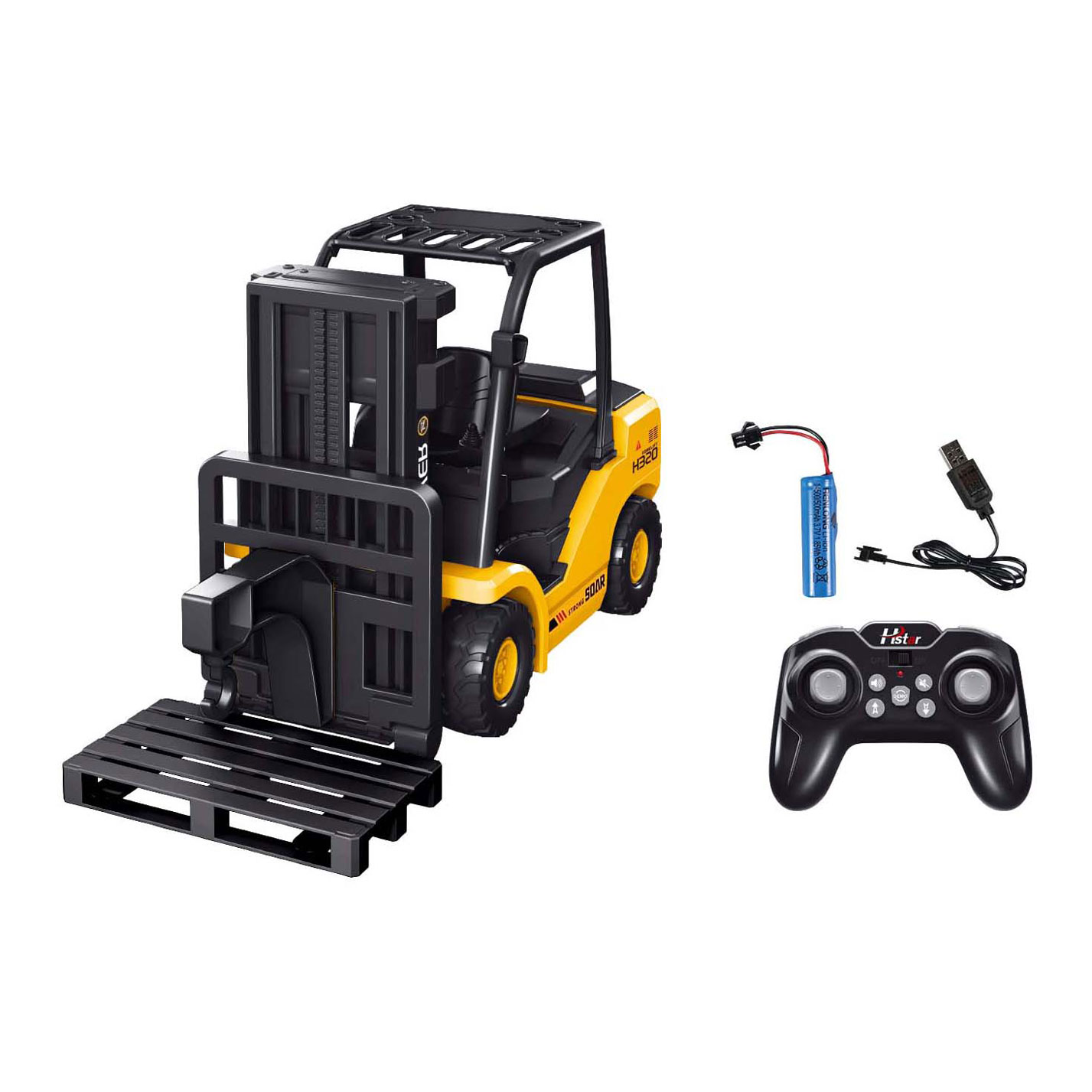 Chariot élévateur télécommandé rechargeable RC avec lumière et son