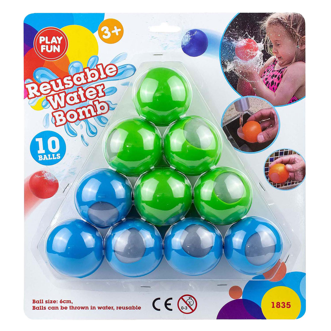 Bombes à eau à fermeture automatique Playfun , 10 pièces.