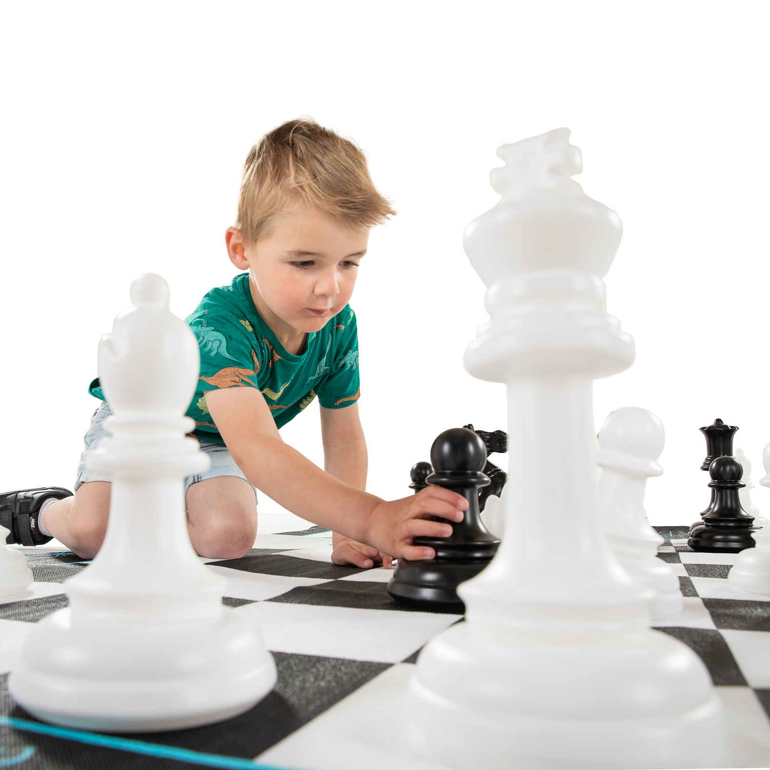 Playfun MEGA Schach- und Damespiel - Für den Außenbereich geeignet