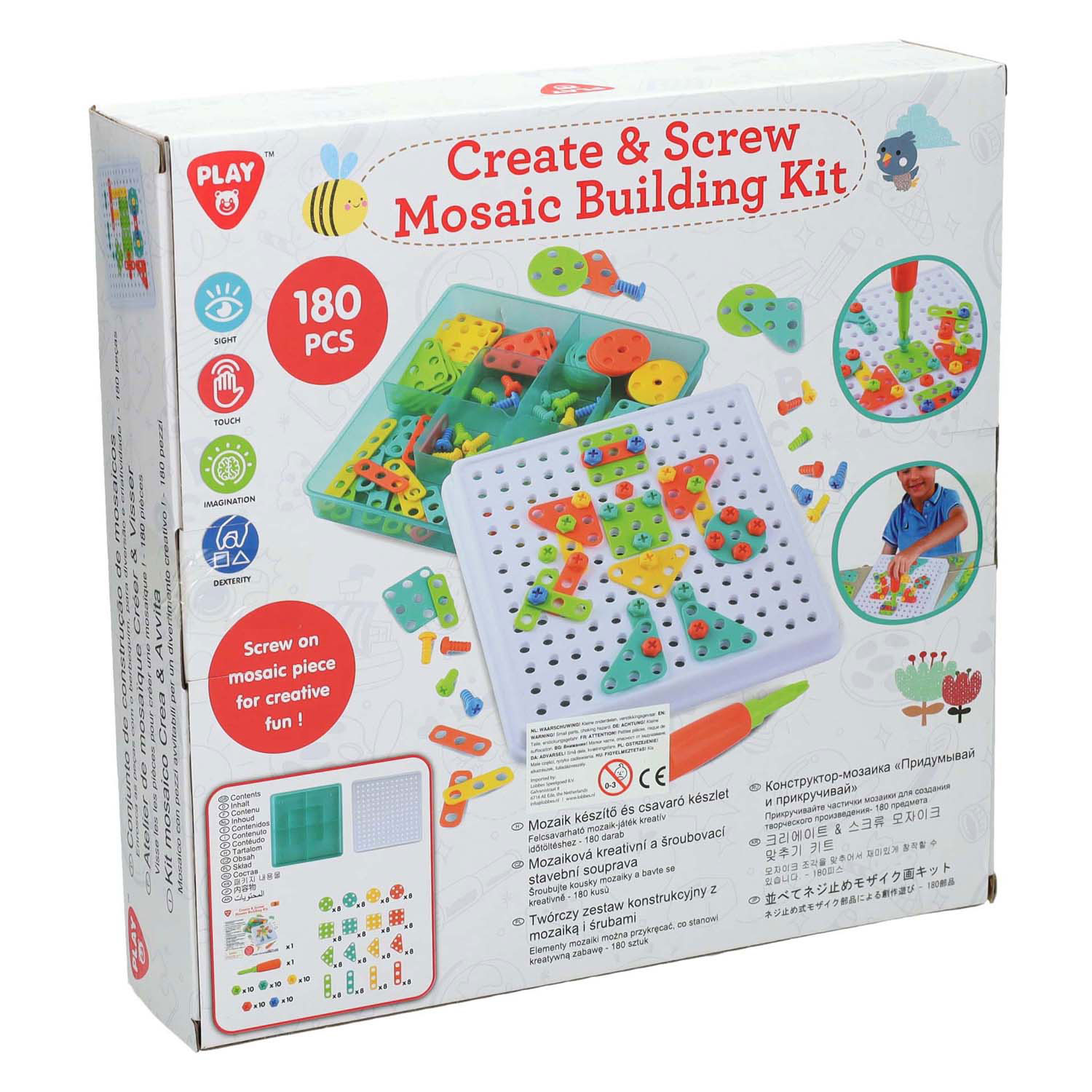 Playgo Constructieset Mozaïek - 180dlg.
