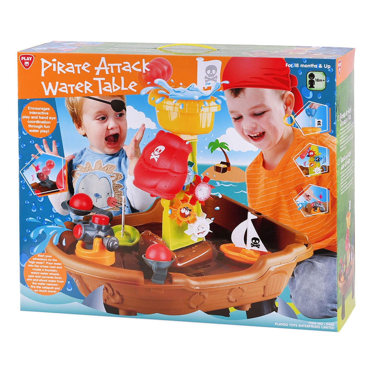 Play Nappe d'eau Bateau pirate, 20 pcs.