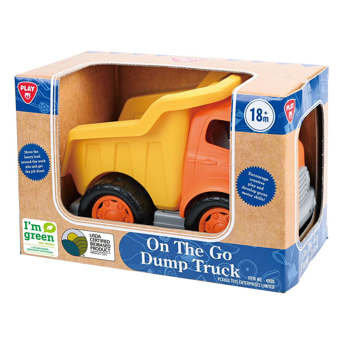 Play Biobased Dump Truck Yellow