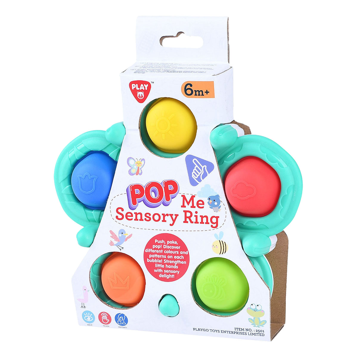 Play Baby Sensory Ring mit Kugeln, 6 Stk.