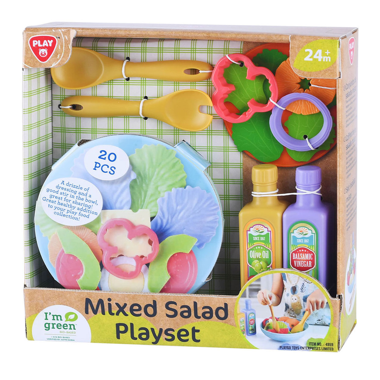 Ensemble de jeu Play Salad Mixte, 20 pièces.