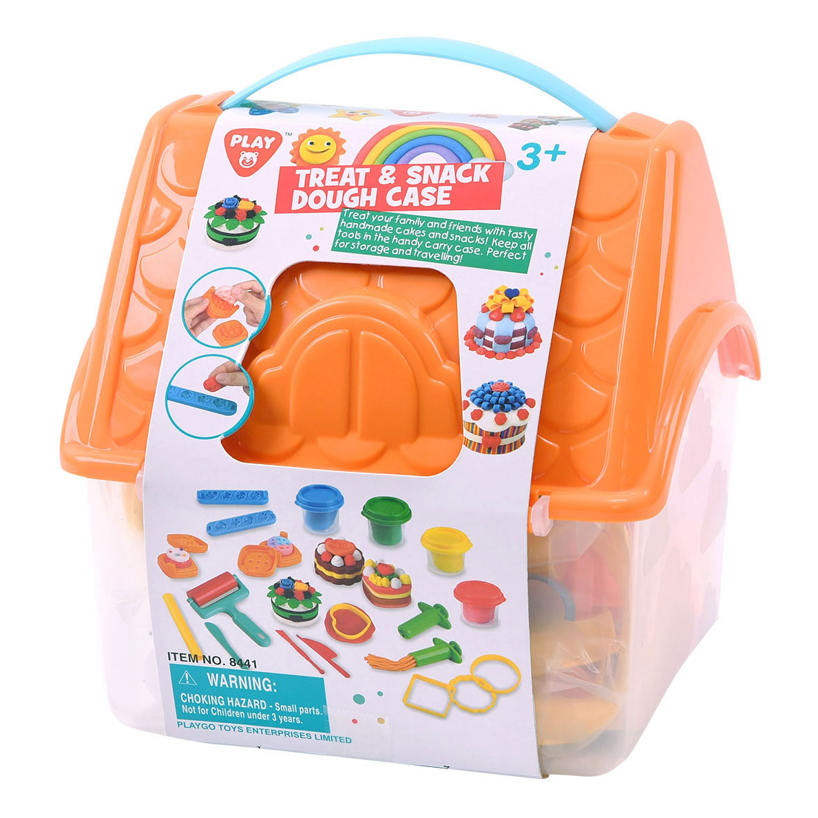 Play Treats Clay Set dans une boîte de rangement, 4 pots en argile