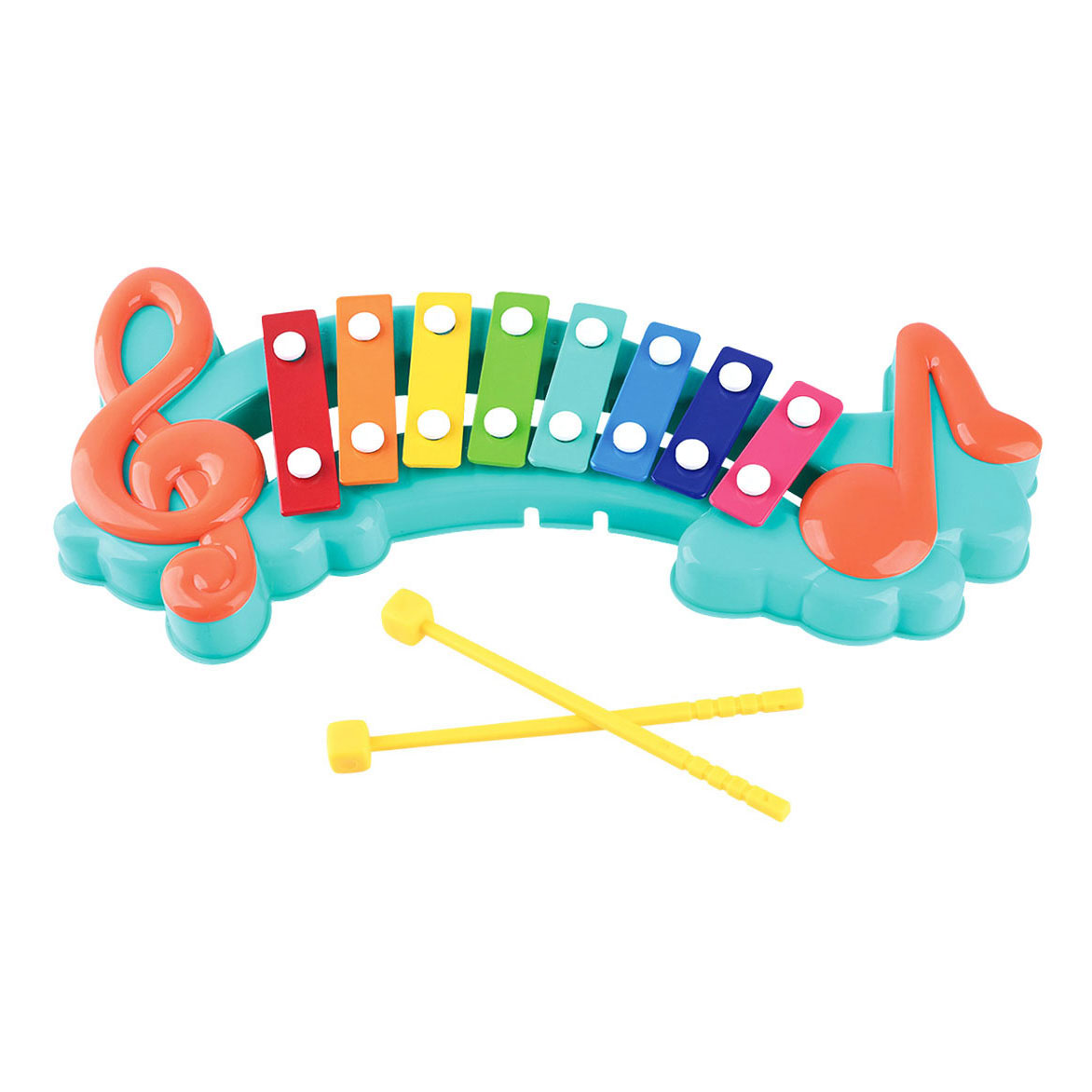 Play au xylophone avec des notes de musique, 3 parties.