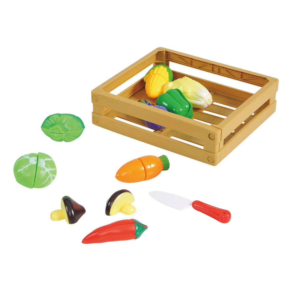 Play Cut Play Légumes en caisse, 11 pcs.