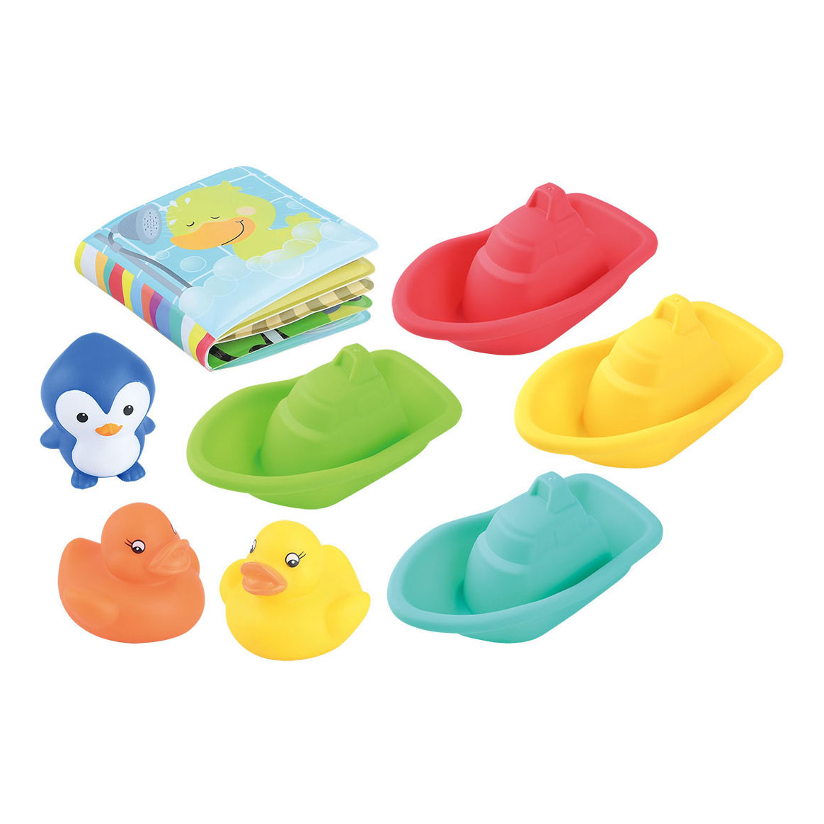 Play Livret de bain et jouets de bain, 8 parties.