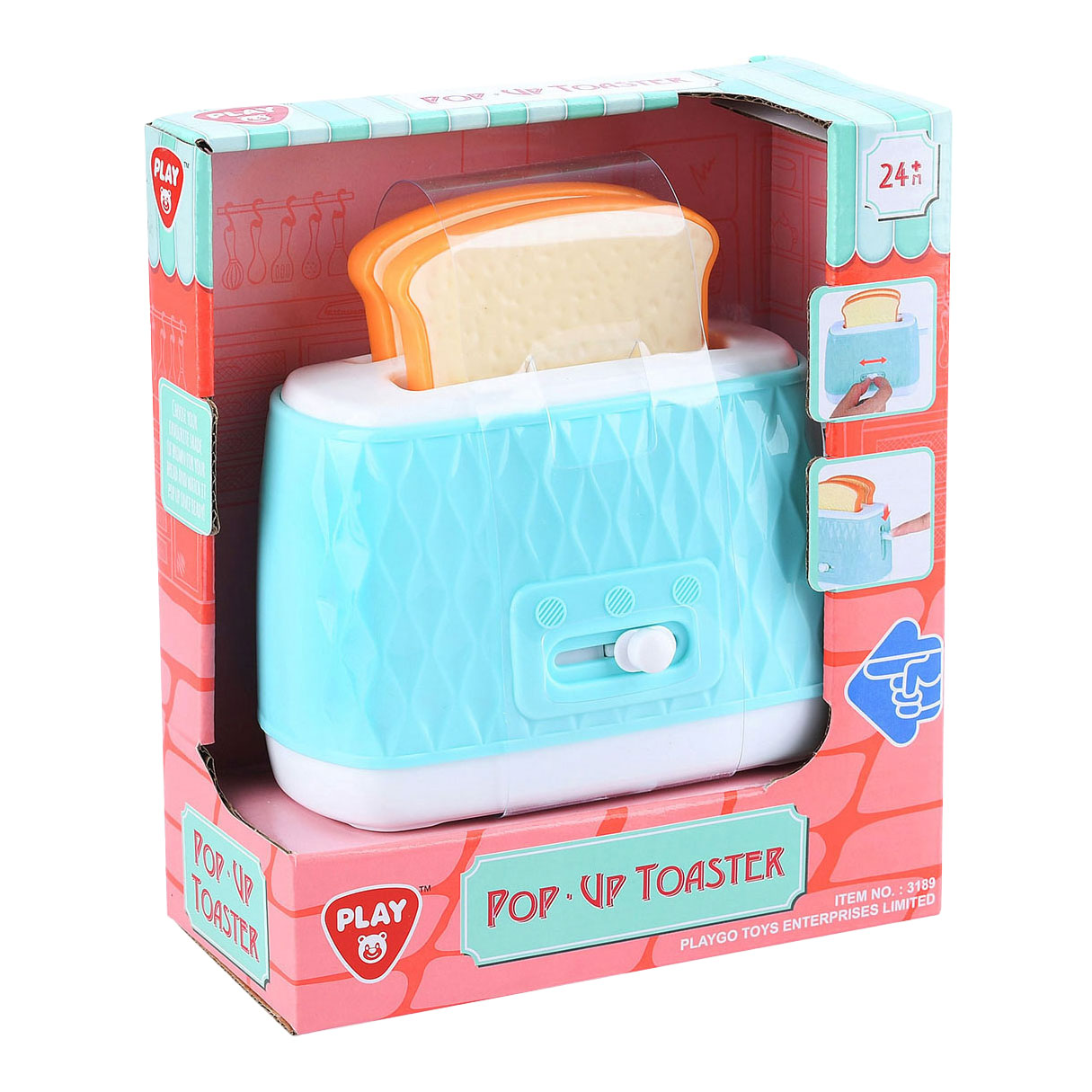 Play Toaster Spielset, 3-teilig.