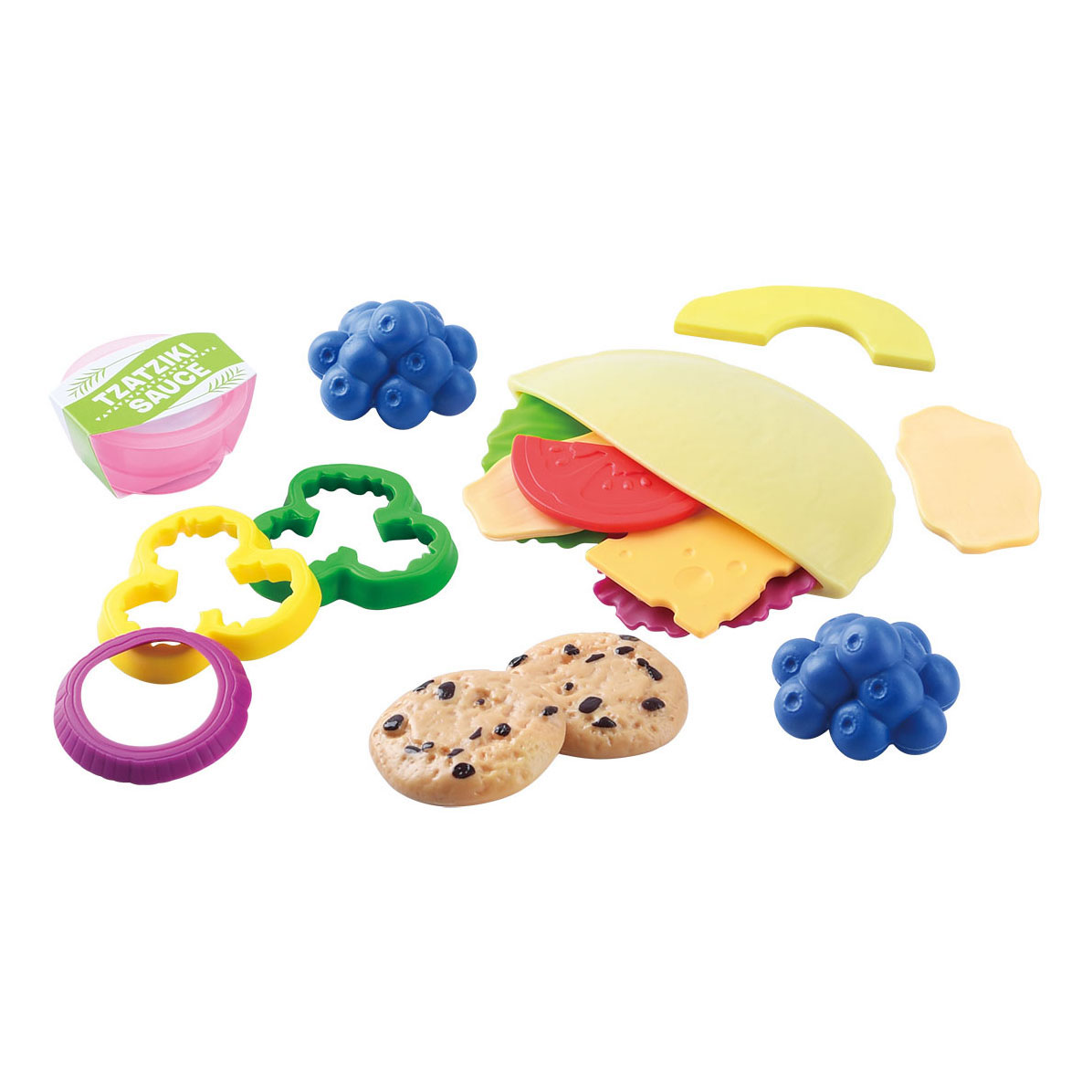 Play Toy Food Crunchy Taco Play Set, 18 pièces.