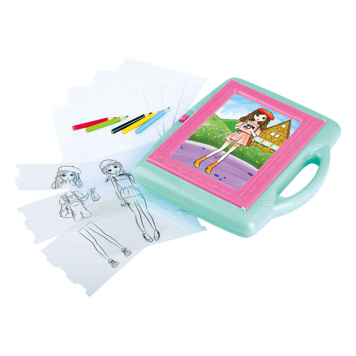 Play Drawing Projecteur Tracing Fashion Artist Set, 28 pcs.