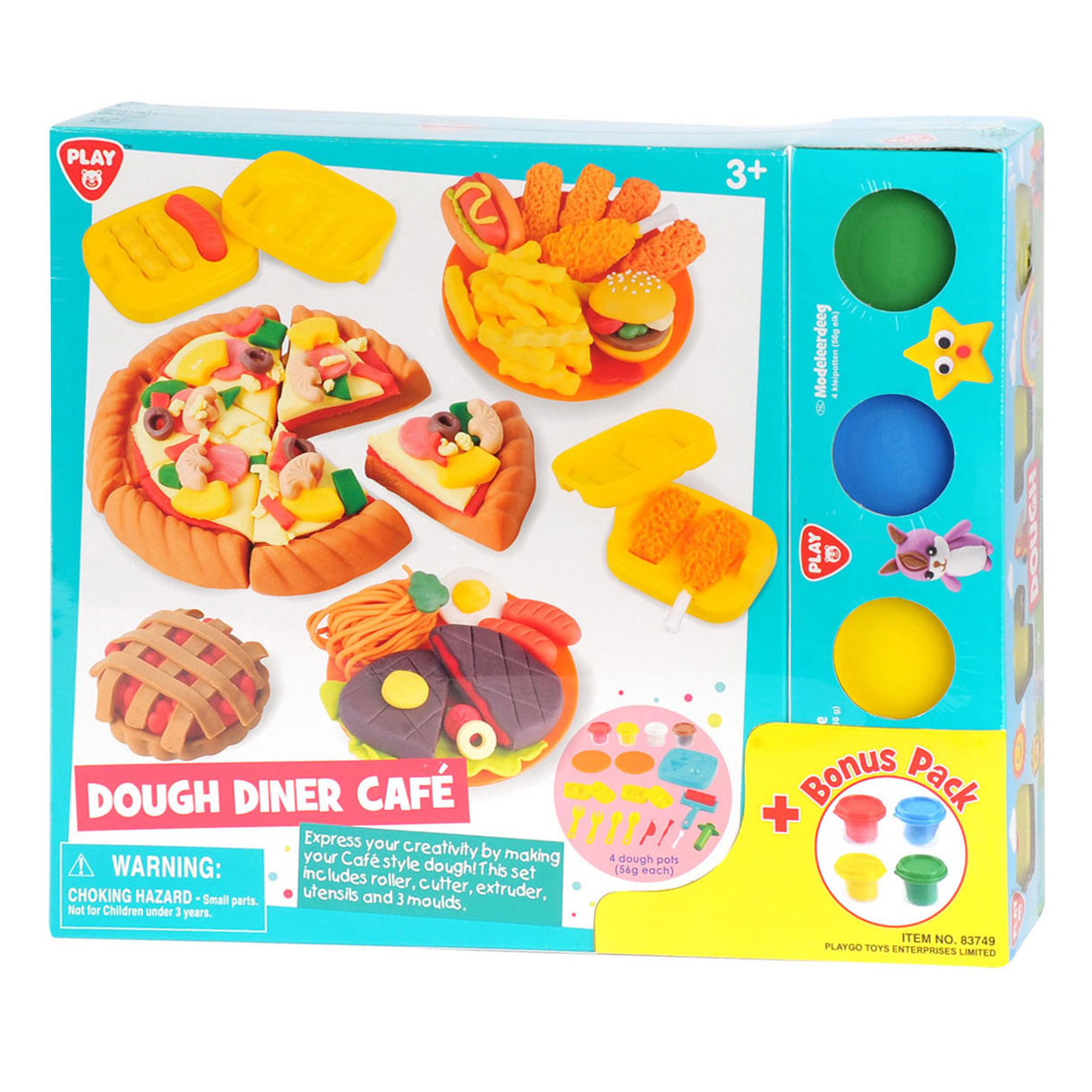 Play Diner Cafe Ton-Set, 8 Tontöpfe