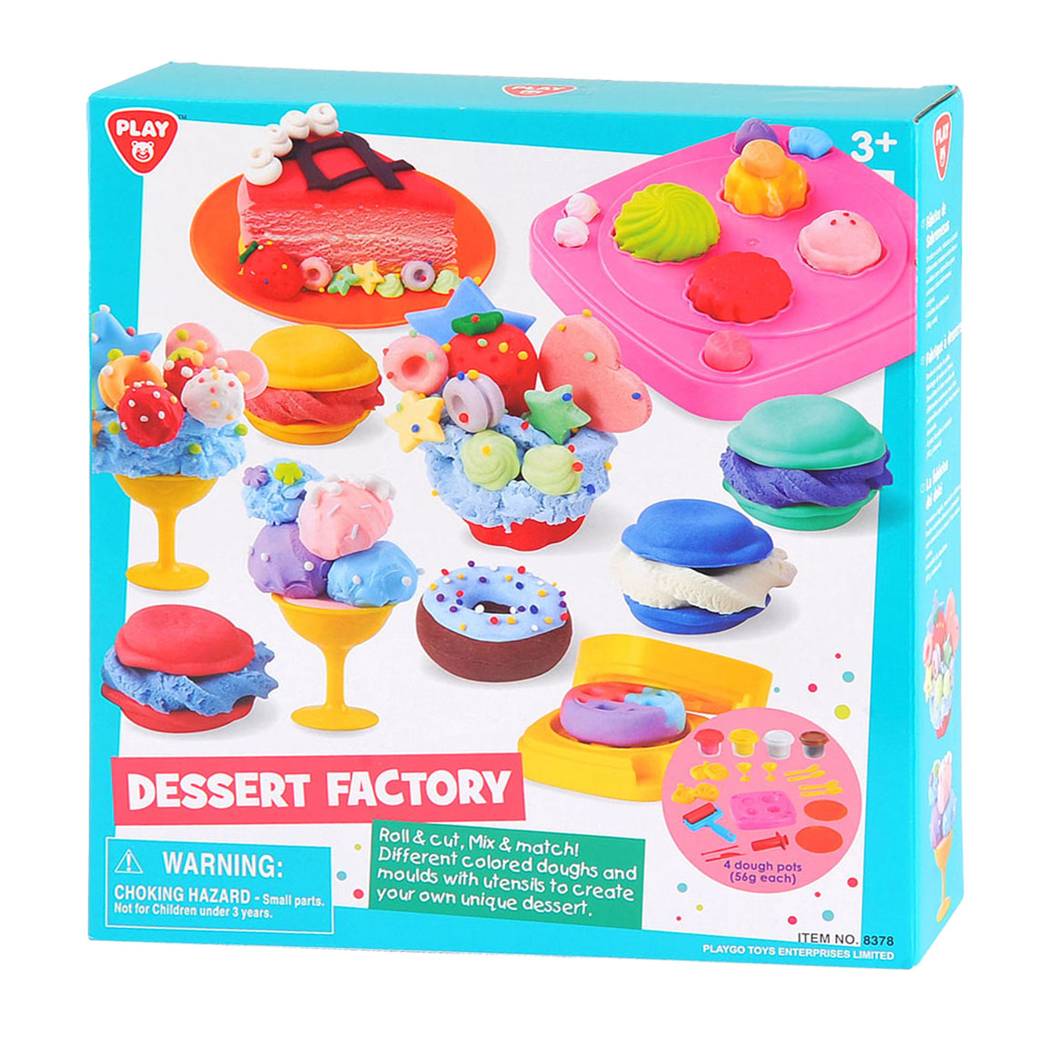 Play Dessert Factory Ton-Set, 4 Tontöpfe