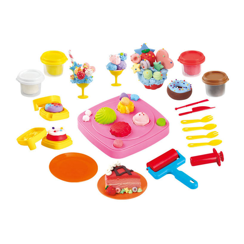 Play Dessert Factory Ton-Set, 4 Tontöpfe